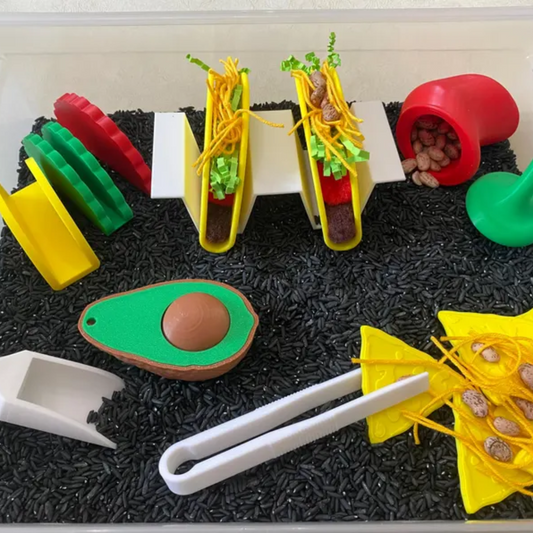 Build Your Own Taco Sensory Bin