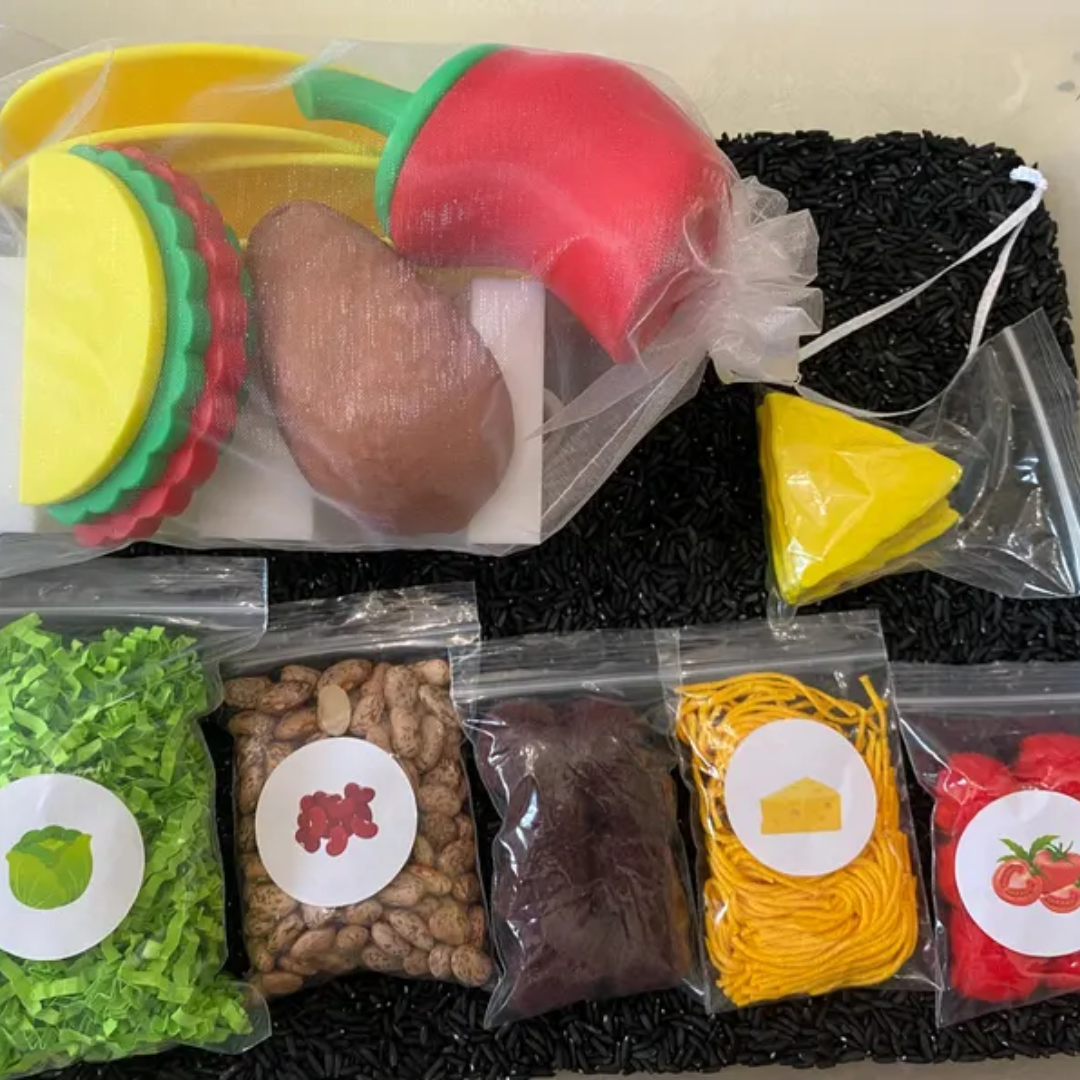 Build Your Own Taco Sensory Bin