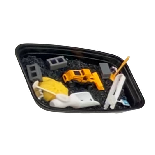 Mini Construction Sensory Bin