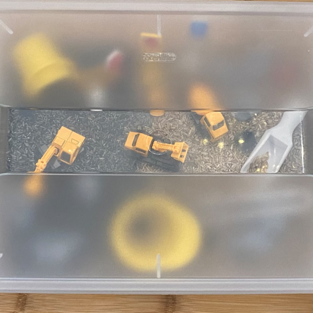 Construction Sensory Bin