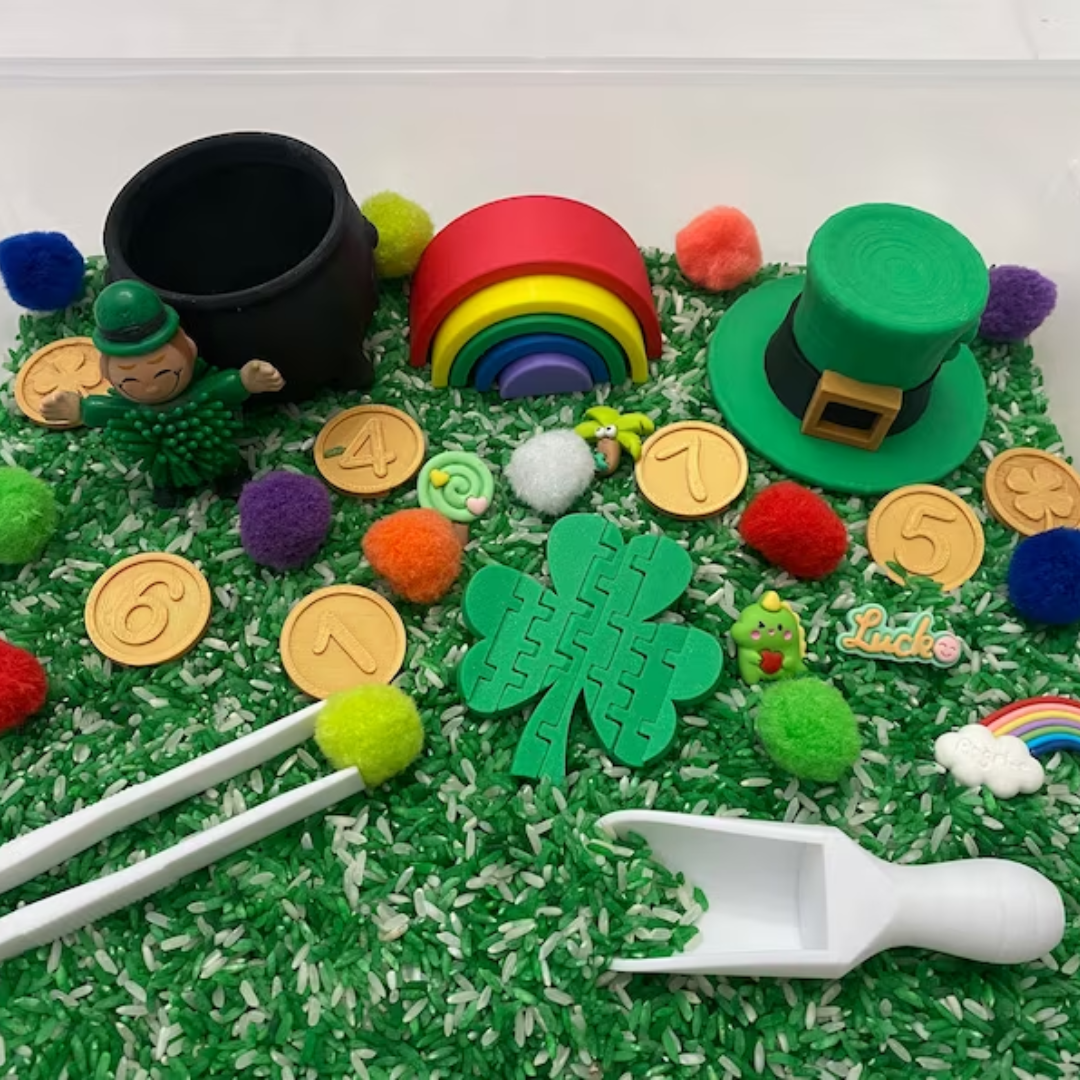 St. Patrick's Day Sensory Bin