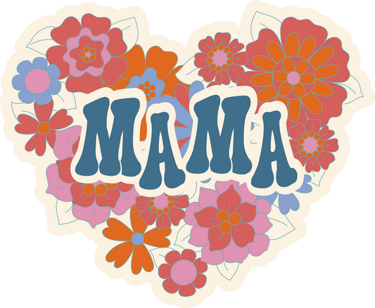 Mama Heart Sticker
