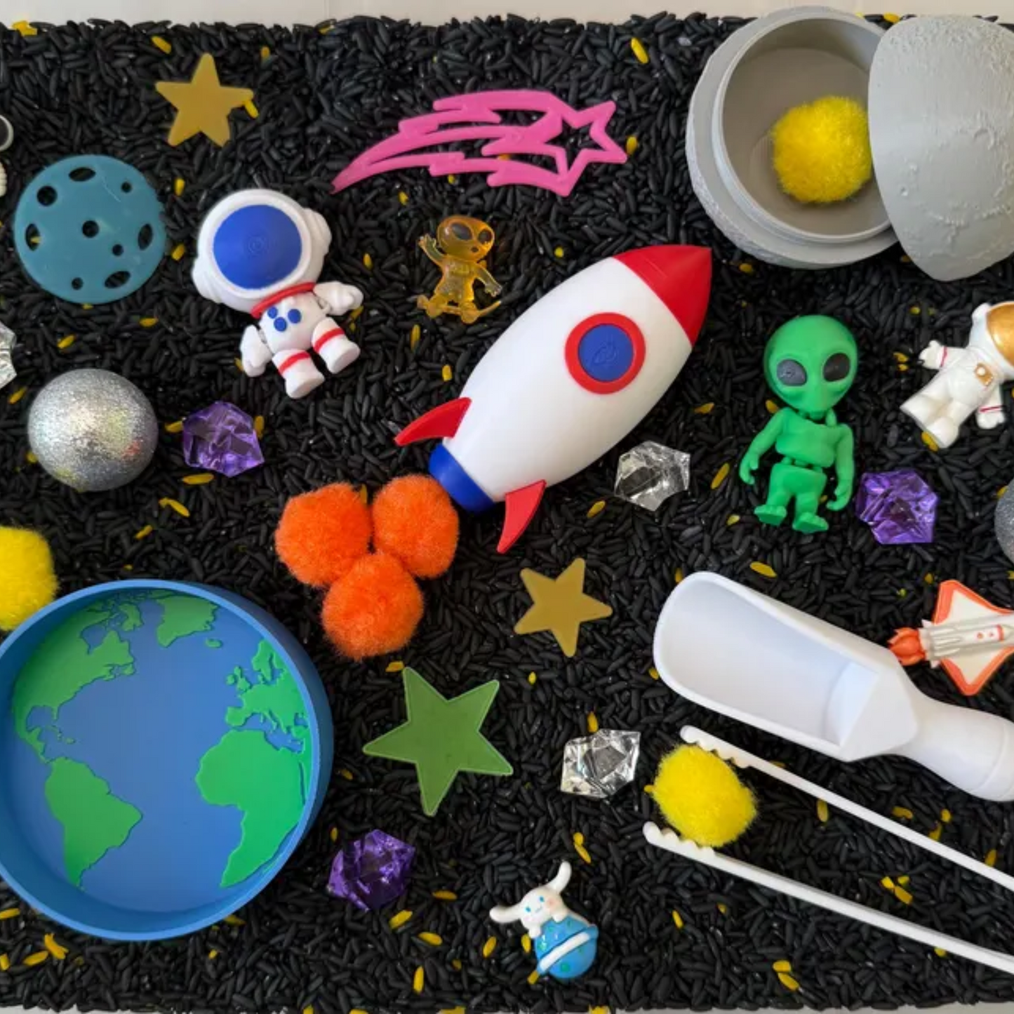 Outer Space Sensory Bin