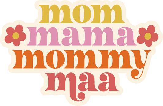 Mom Name Sticker