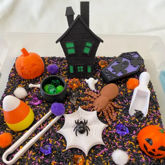 Montessori Halloween Sensory Bin