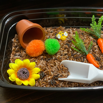 Carrot Patch Mini Sensory Bin