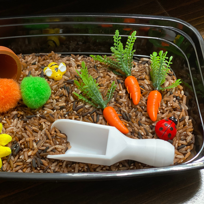 Carrot Patch Mini Sensory Bin