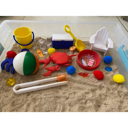 Beach Day Sensory Bin