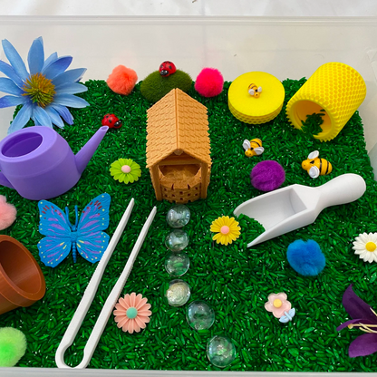 Fairy Flower Garden Sensory Bin