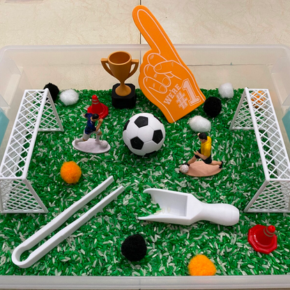 Soccer Sensory Bin