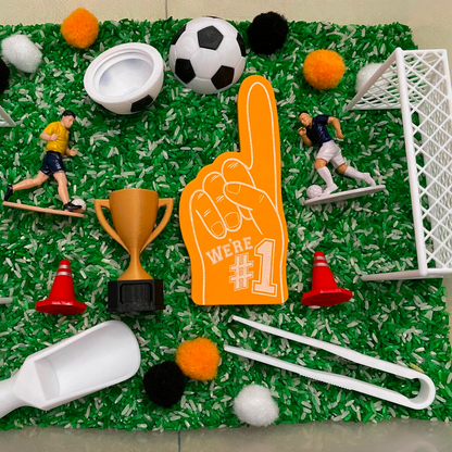 Soccer Sensory Bin