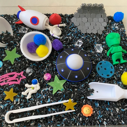 Montessori Space Adventure Sensory Bin