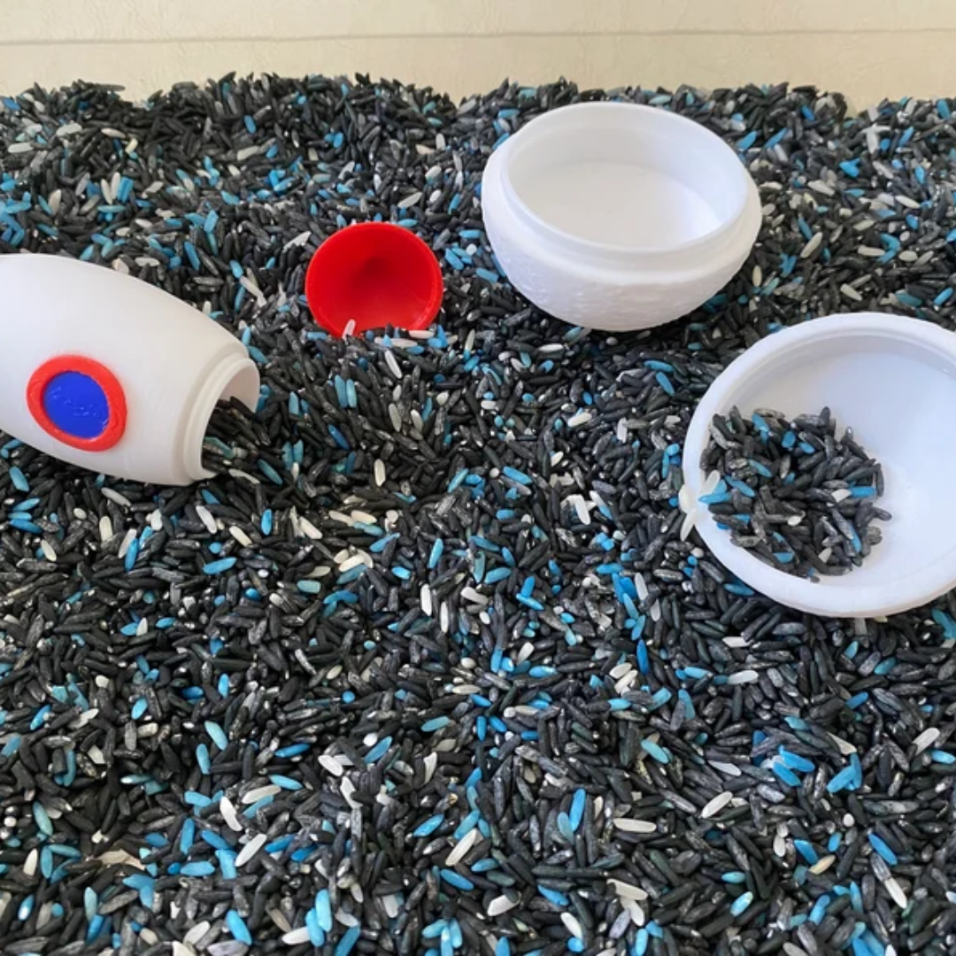 Montessori Space Adventure Sensory Bin