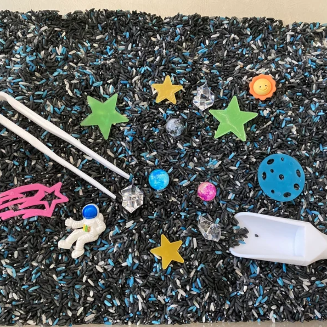 Montessori Space Adventure Sensory Bin