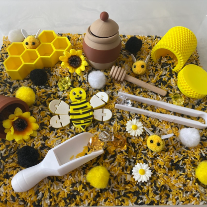 Spring Bee Sensory Bin