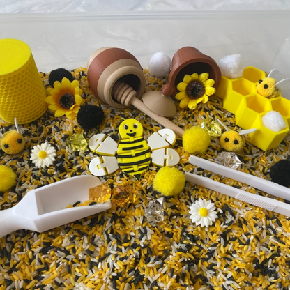 Spring Bee Sensory Bin