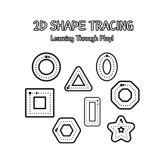 2D Shape Tracing Activity Sheets