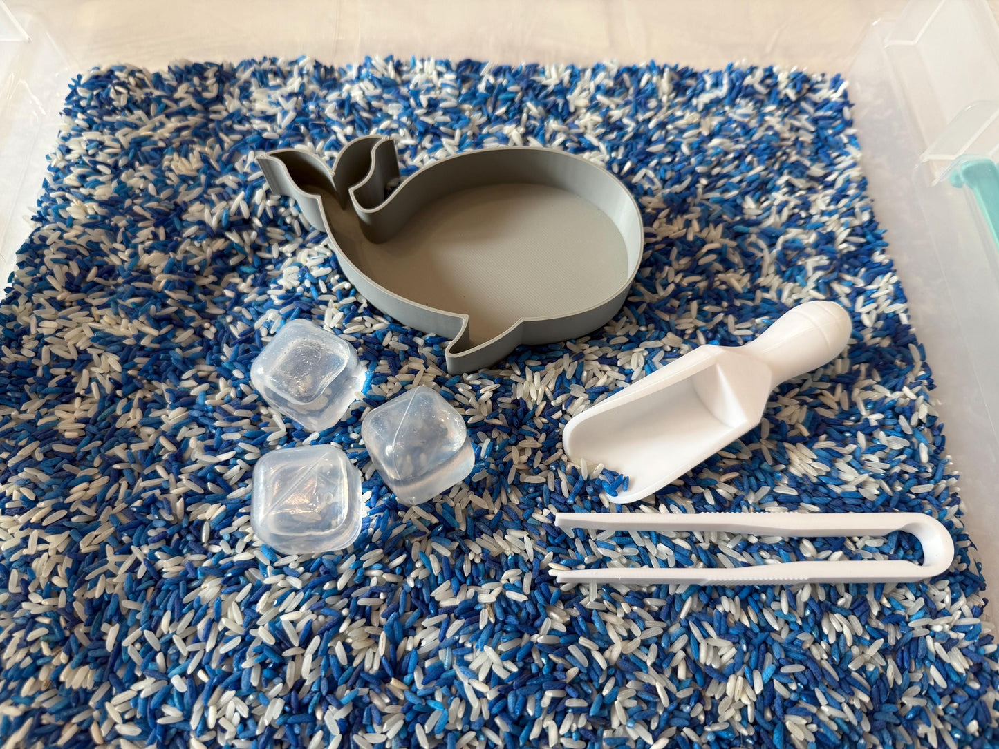 Montessori Arctic Adventure Sensory Bin – Interactive Play Kit for Kids | Fine Motor Skills | Pretend Play | Flisat Filler | Busy Bin