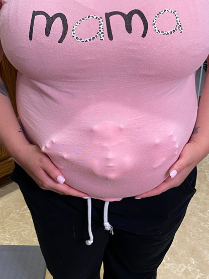Demon Baby Maternity Halloween Costume Prop-UPDATED with optional adhesive- Pregnant Woman & Couple Costume, Creative Pregnancy Announcement