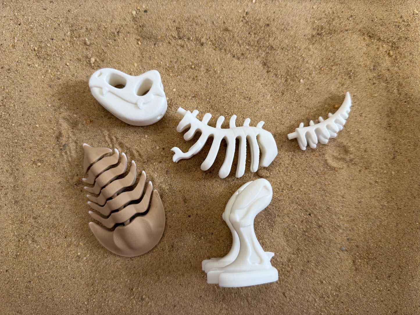 Dinosaur Fossil Dig Sensory Bin – Montessori Excavation Activity Kit for Kids | STEM Learning & Pretend Play | Flisat Filler | Busy Bin