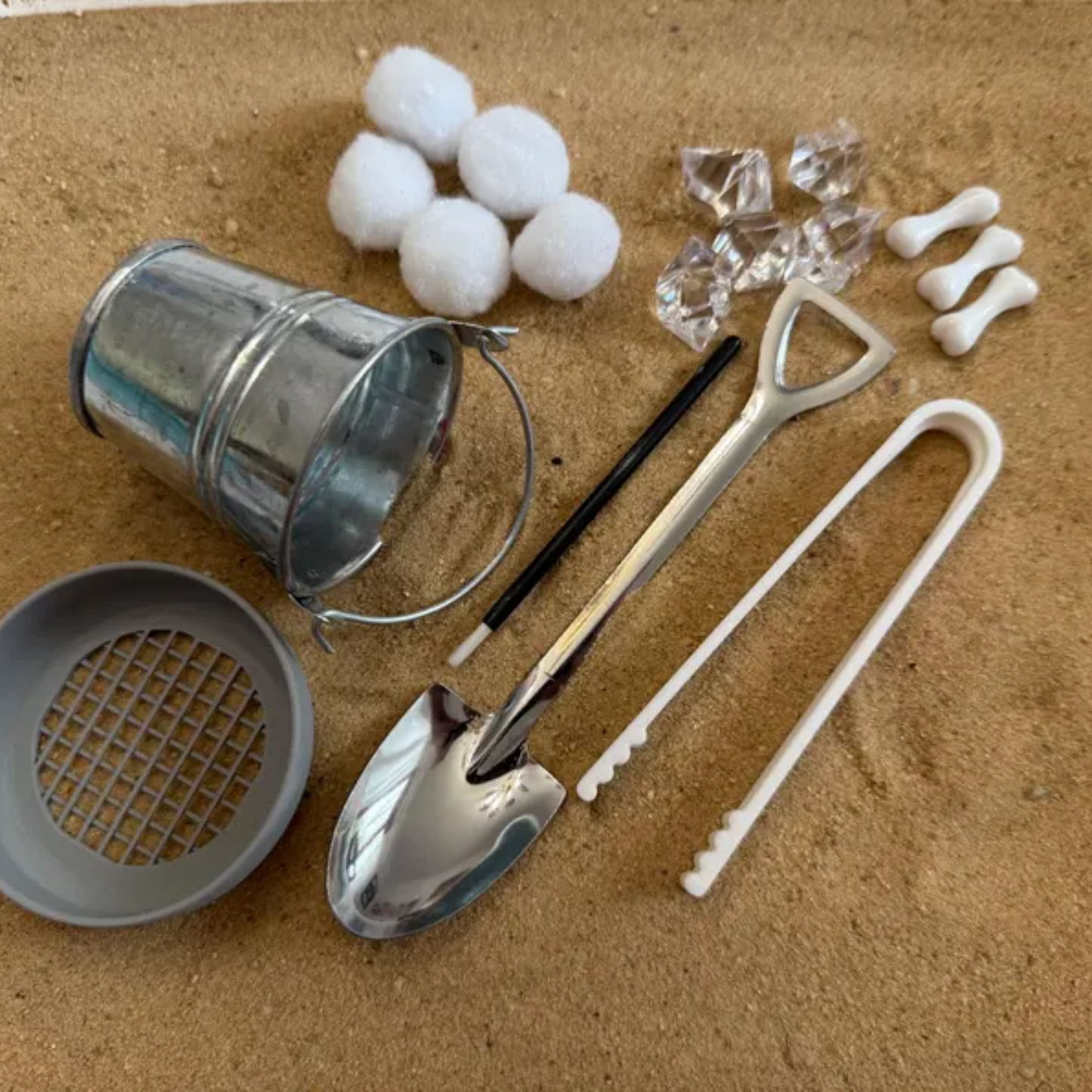Dinosaur Fossil Dig Sensory Bin