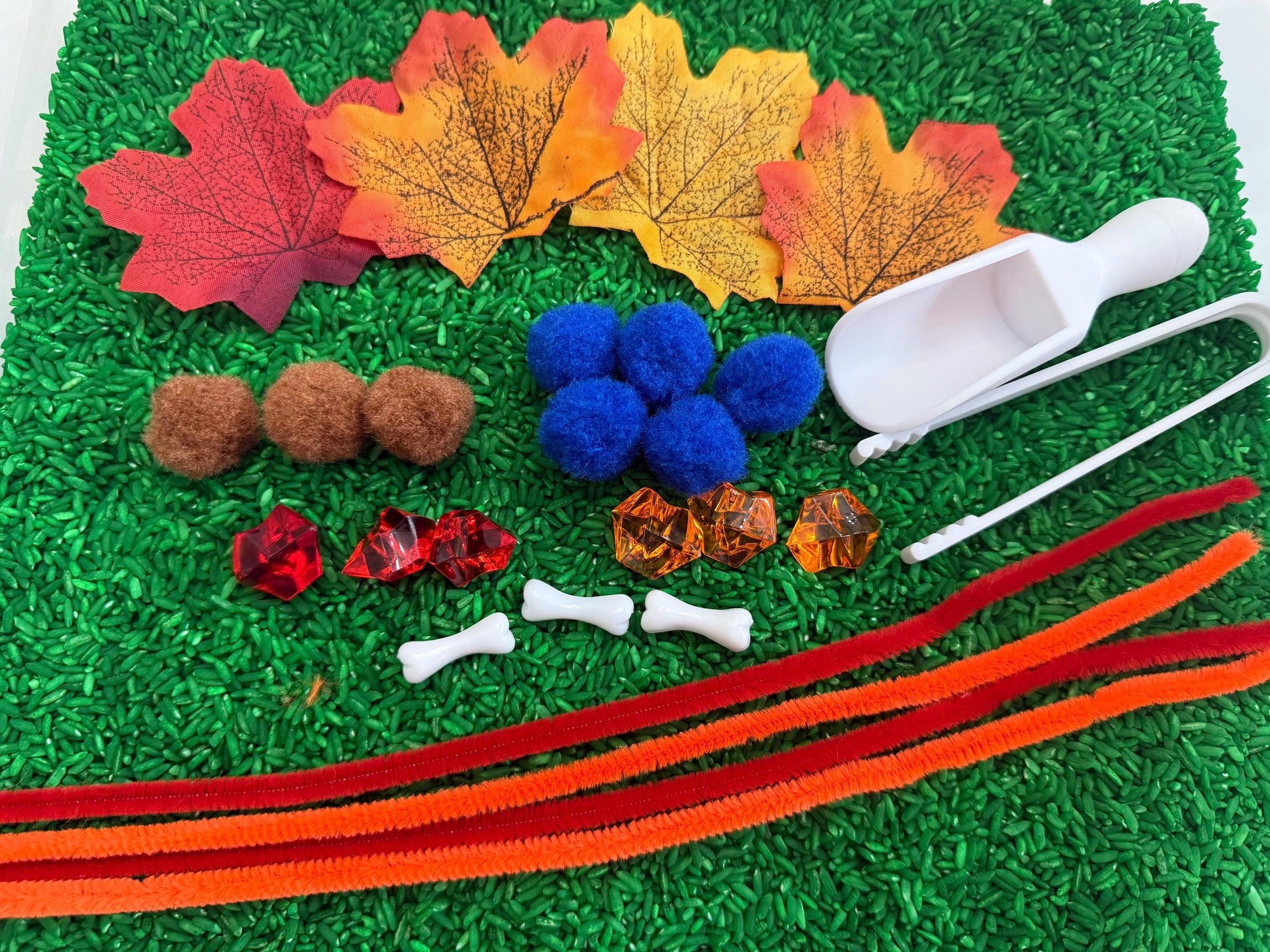 Dinosaur Adventure Sensory Bin – Montessori Jurassic Activity Kit | STEM Learning & Pretend Play Toy | Flisat Filler | Busy Bin