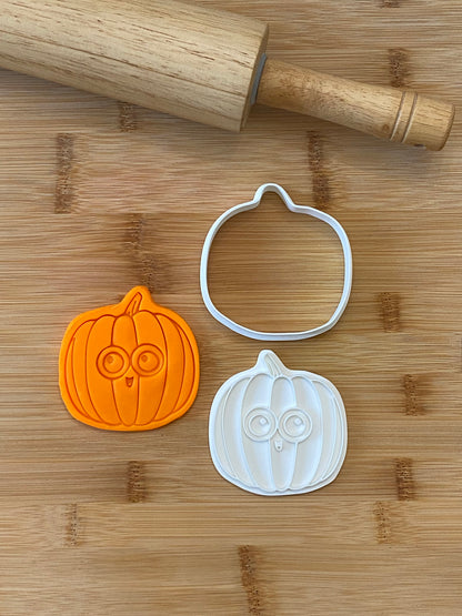 Halloween Cookie Cutter Set – 5 Cute Stamps & Embossers for Baking, Fondant, Playdough