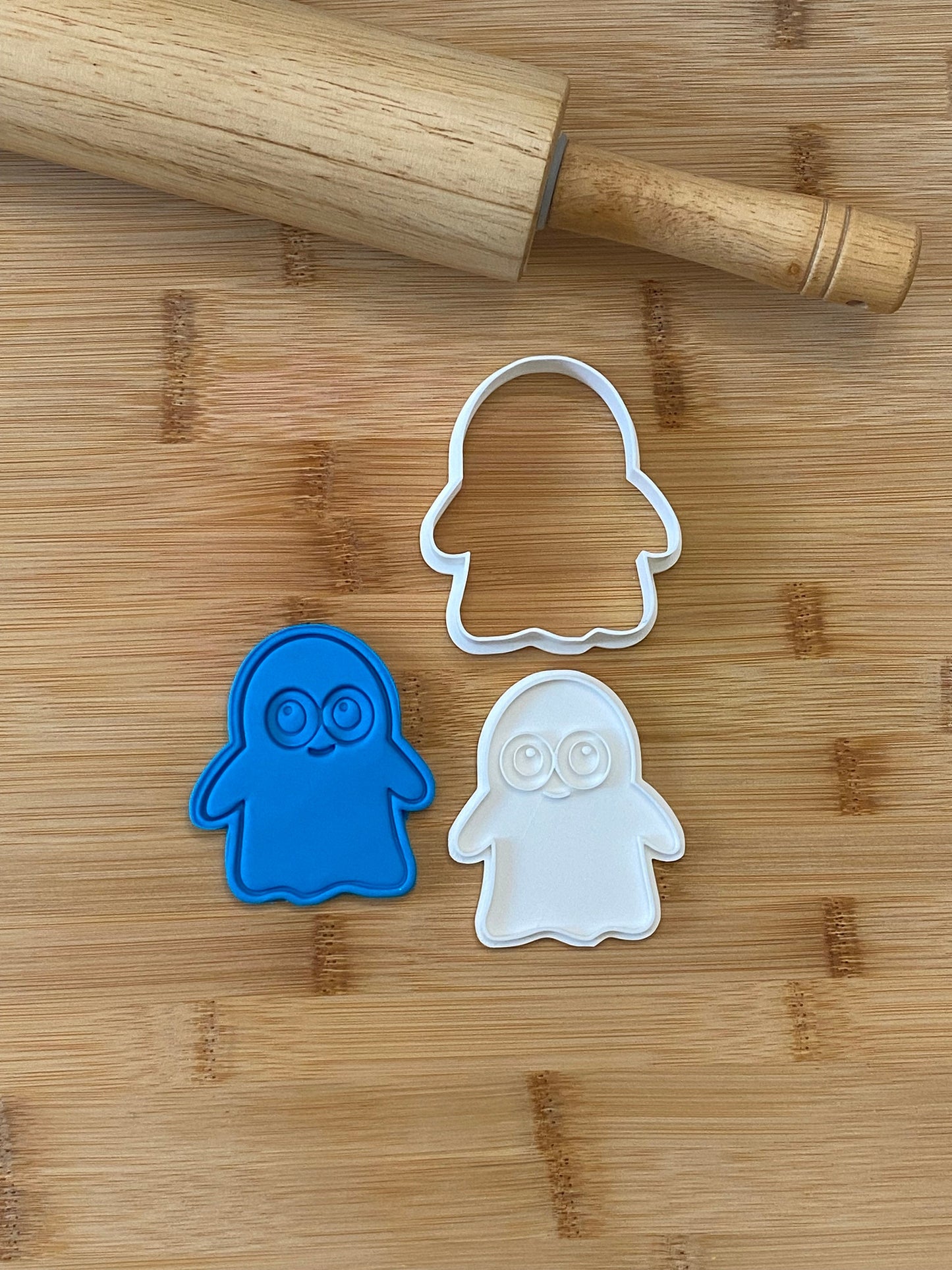 Halloween Cookie Cutter Set – 5 Cute Stamps & Embossers for Baking, Fondant, Playdough