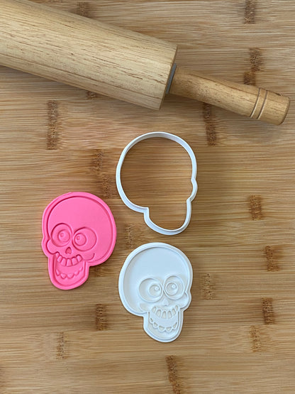 Halloween Cookie Cutter Set – 5 Cute Stamps & Embossers for Baking, Fondant, Playdough