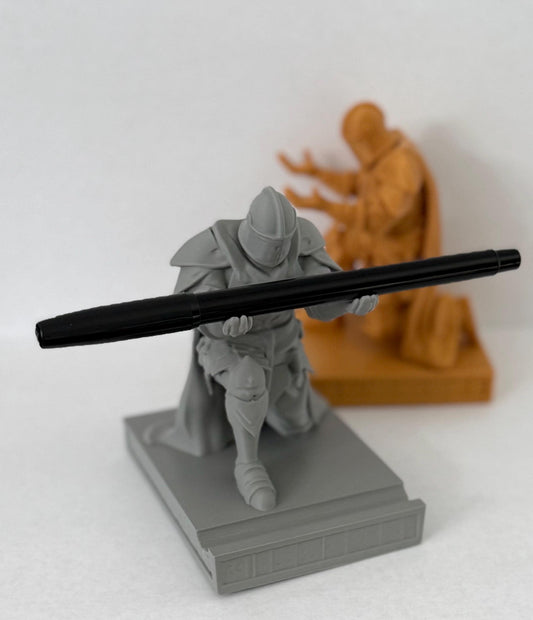 Medieval Knight Pen Holder - Cool Desk Organizer & Office Decor Gift