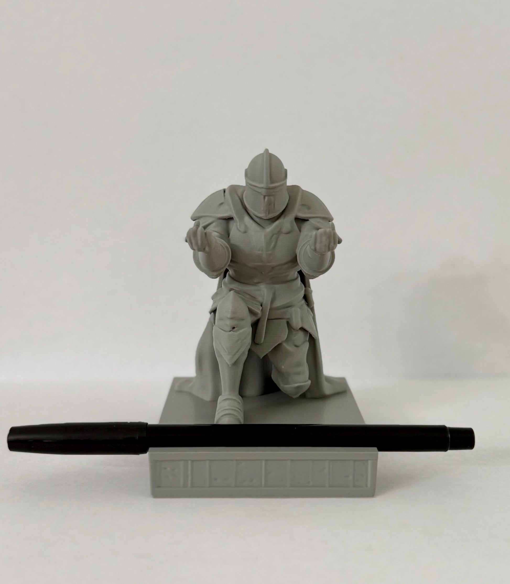 Medieval Knight Pen Holder - Cool Desk Organizer & Office Decor Gift