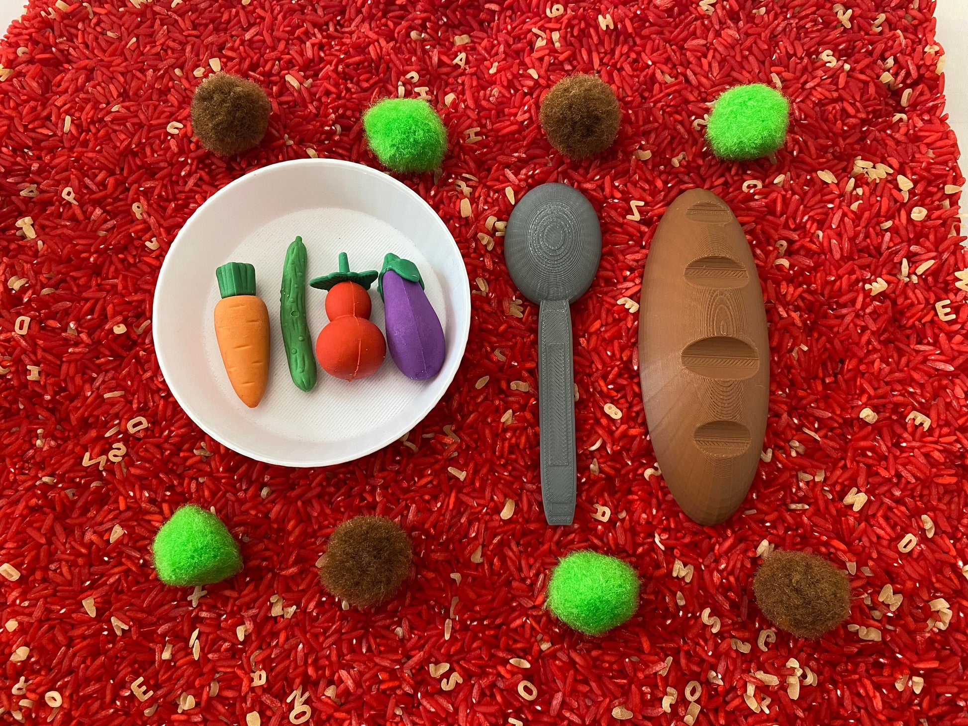 Alphabet Soup Sensory Bin - Interactive Play Kit for Kids | Educational Alphabet Learning Toy | Hands-On Montessori Activity