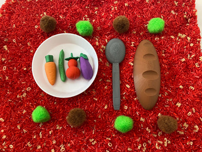 Alphabet Soup Sensory Bin - Interactive Play Kit for Kids | Educational Alphabet Learning Toy | Hands-On Montessori Activity
