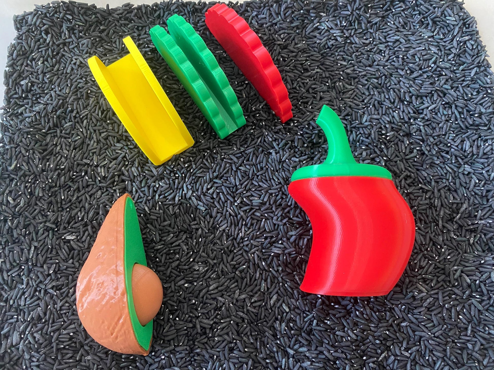 Montessori Build Your Own Taco Sensory Bin - Interactive Play Kit for Kids | Educational Fine Motor Skills Toy | Flisat Filler | Busy Bin