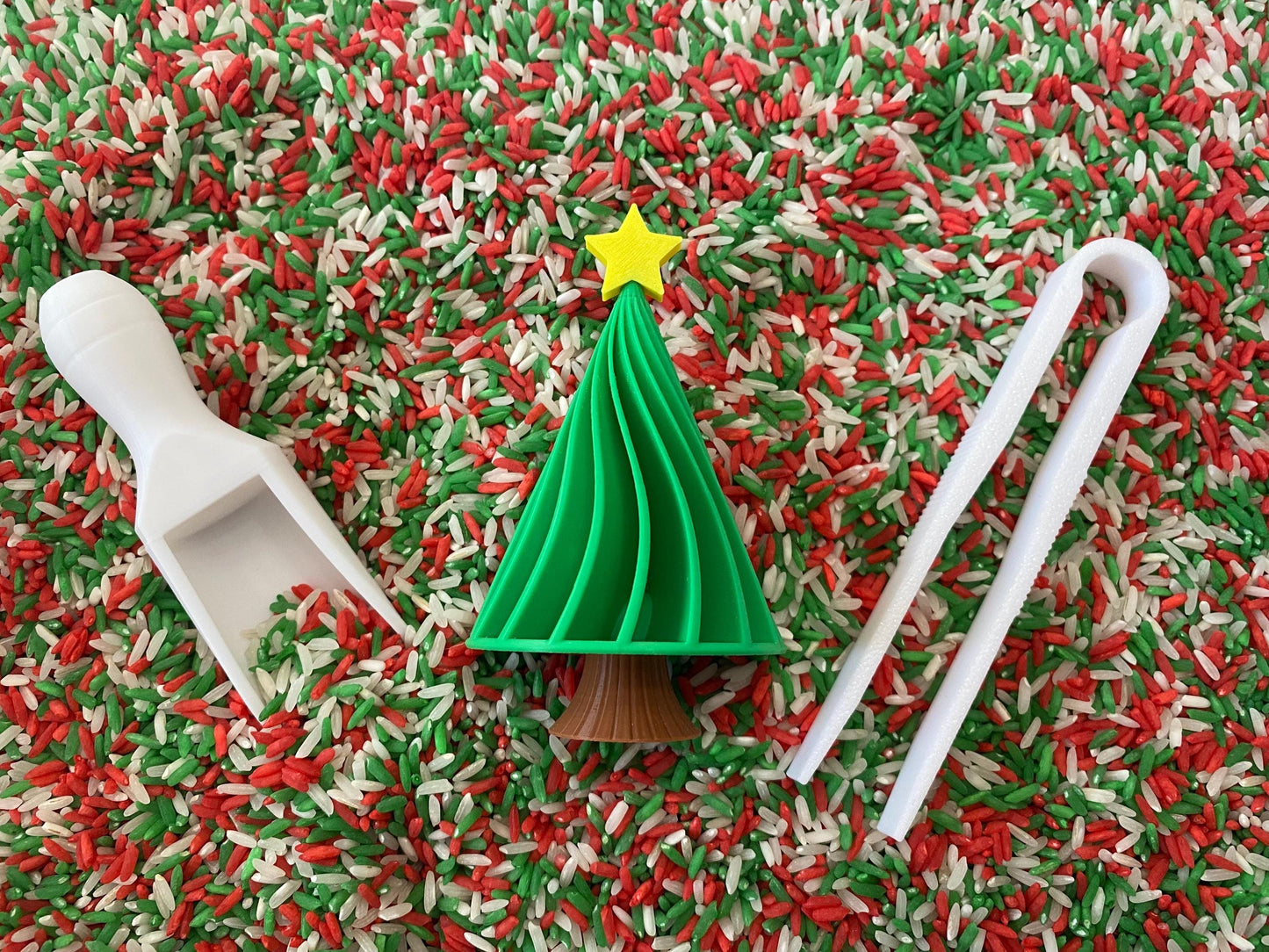 Christmas Sensory Bin - Montessori Play Kit for Kids | Pretend Play | Flisat Filler | Busy Bin