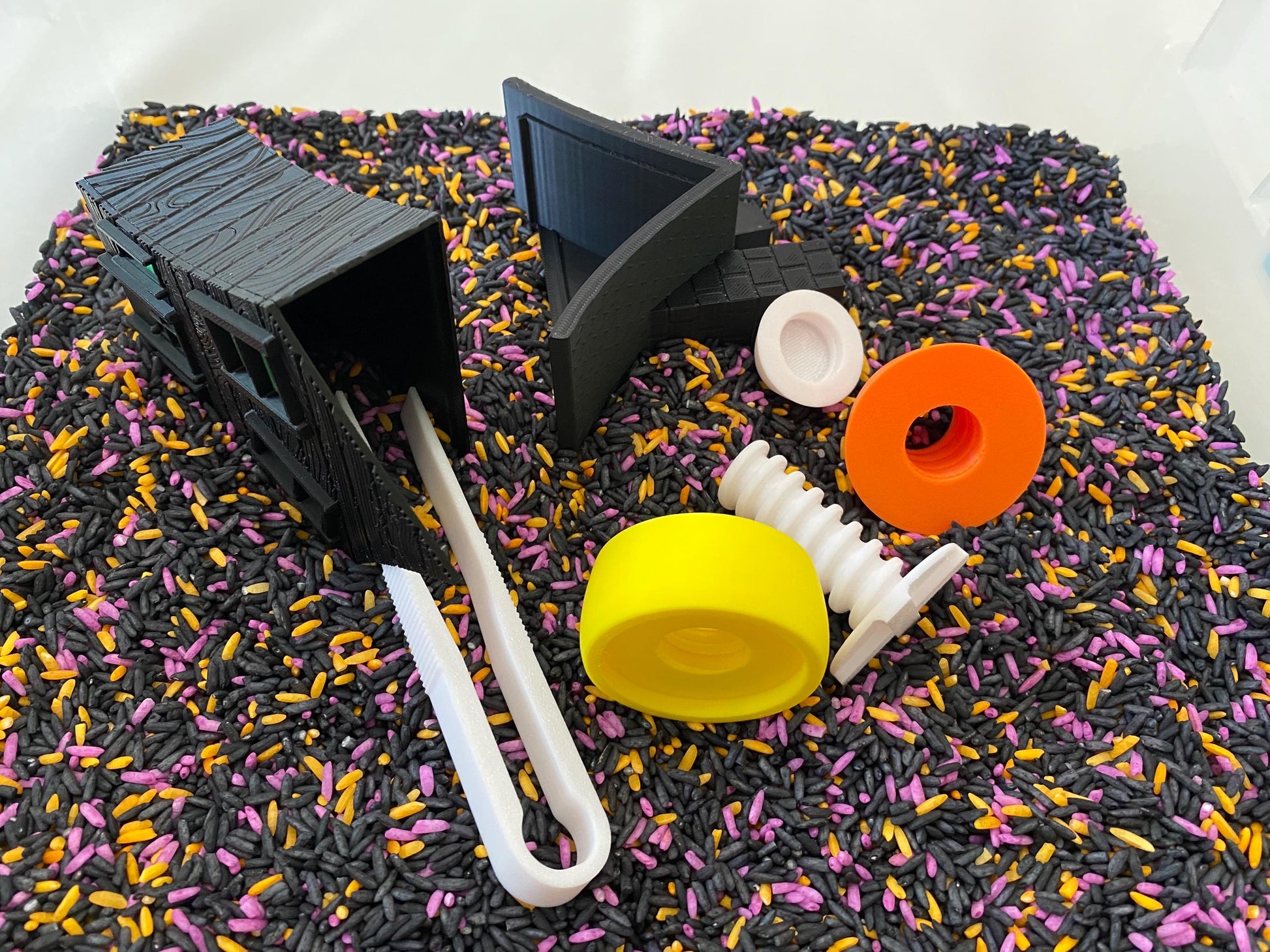 Montessori Halloween Sensory Bin - Interactive Play Kit for Kids | Flisat Filler | Busy Bin | Pour and Play