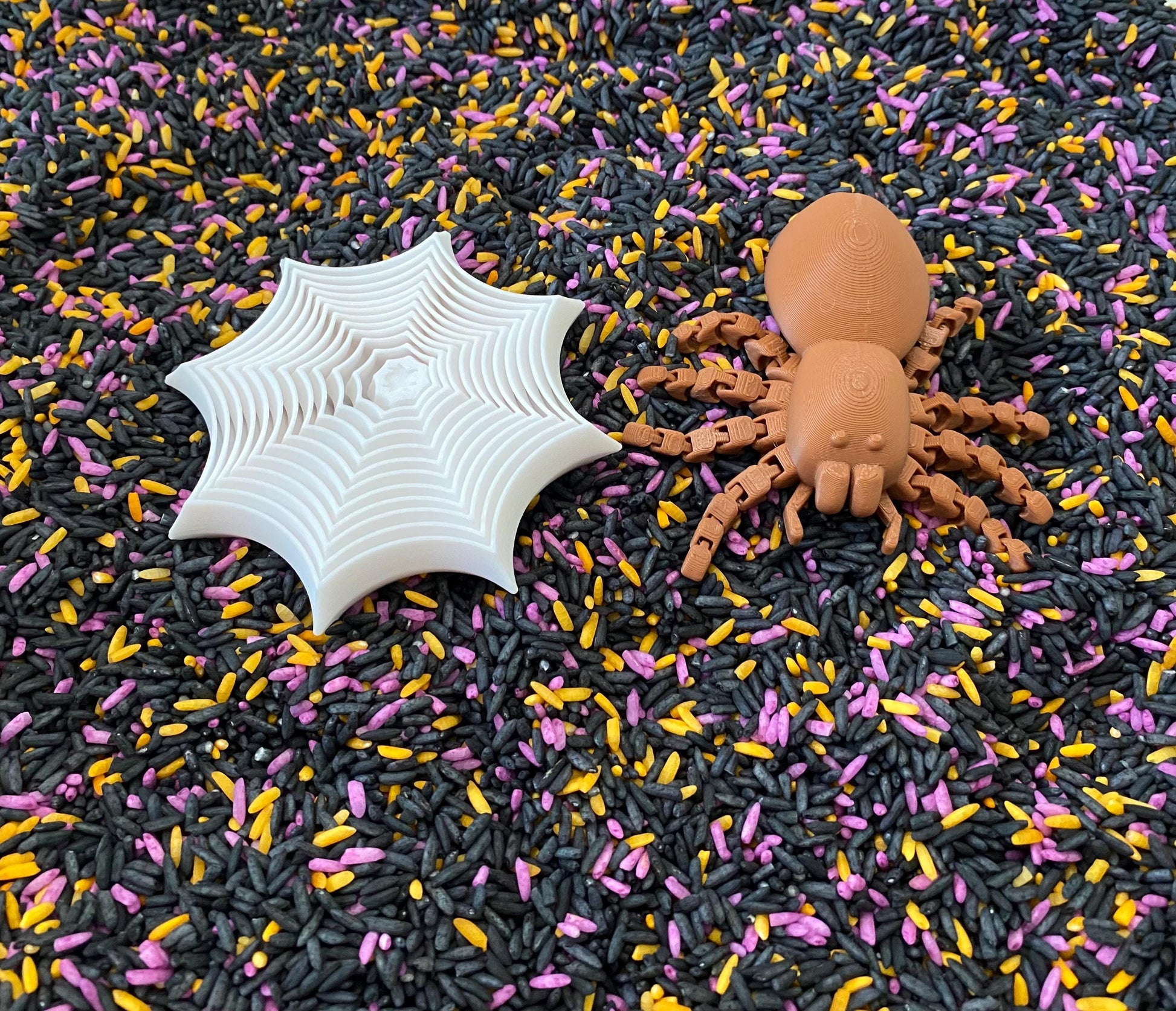 Montessori Halloween Sensory Bin - Interactive Play Kit for Kids | Flisat Filler | Busy Bin | Pour and Play