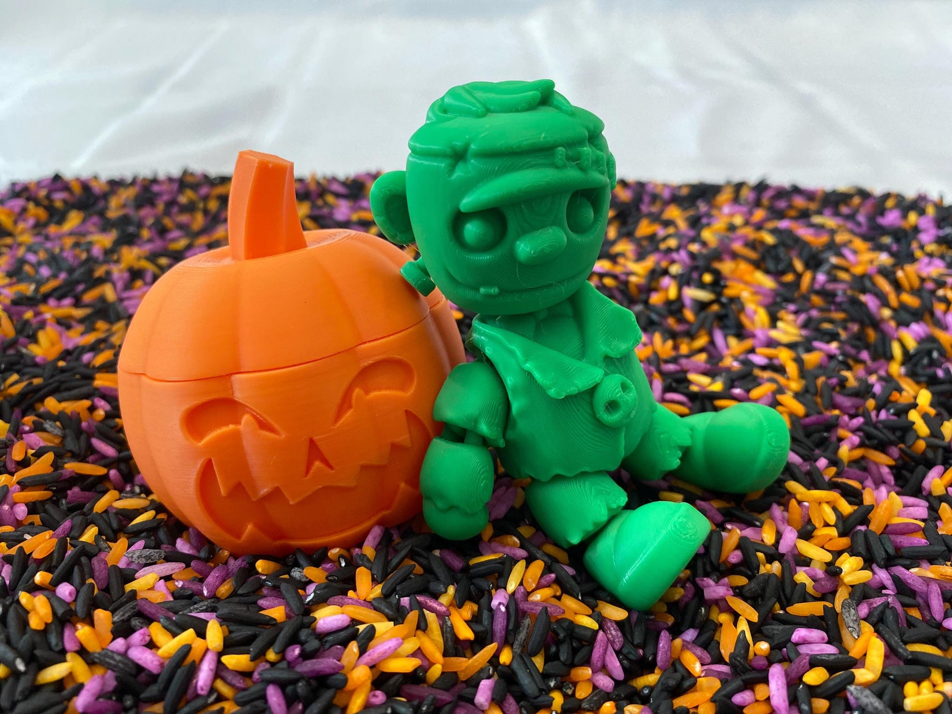 Montessori Halloween Sensory Bin - Interactive Play Kit for Kids | Flisat Filler | Busy Bin | Pour and Play