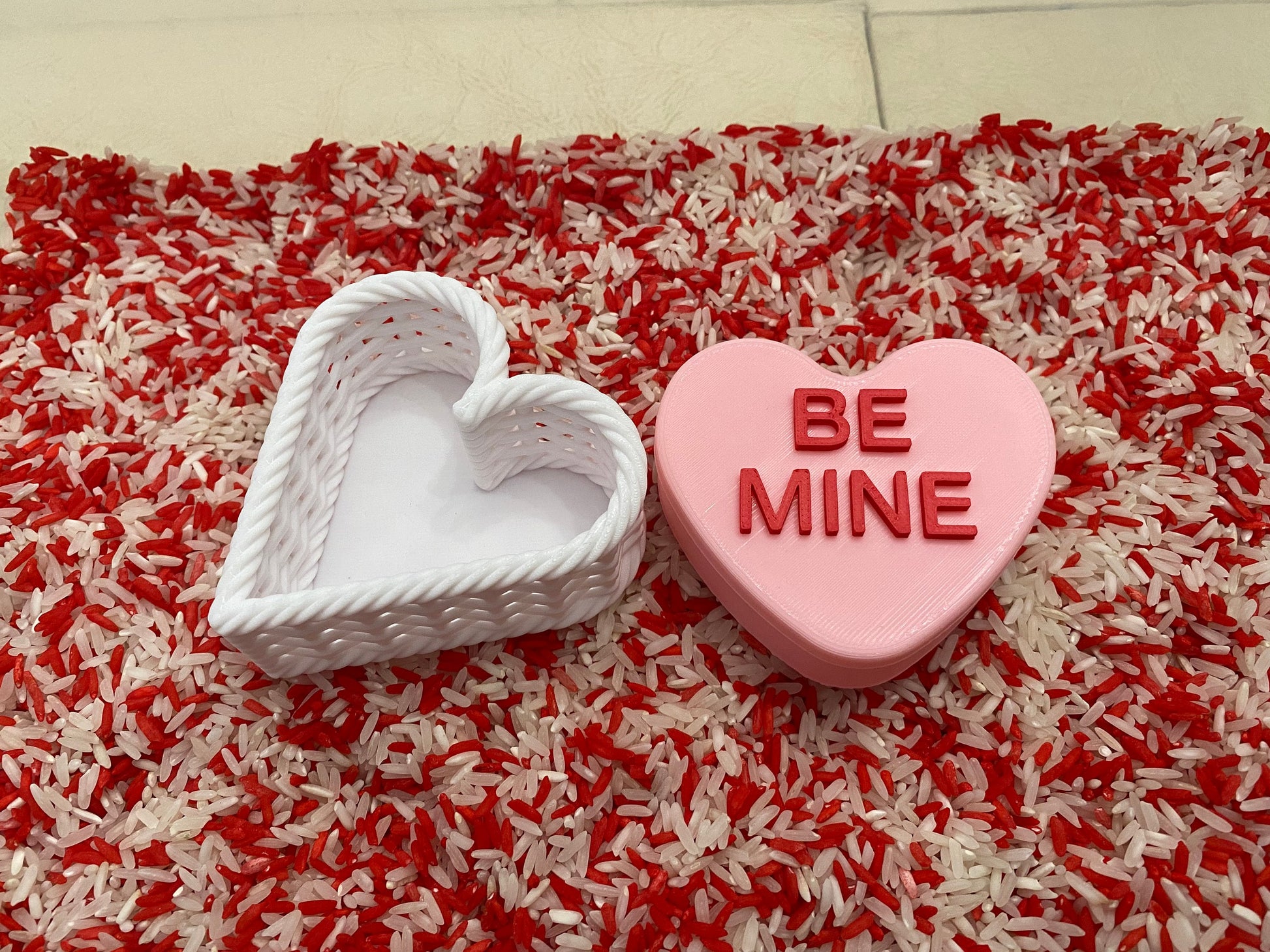 Montessori Valentine's Sensory Bin - Interactive Play Kit for Kids | Pretend Play | Flisat Filler | Busy Bin