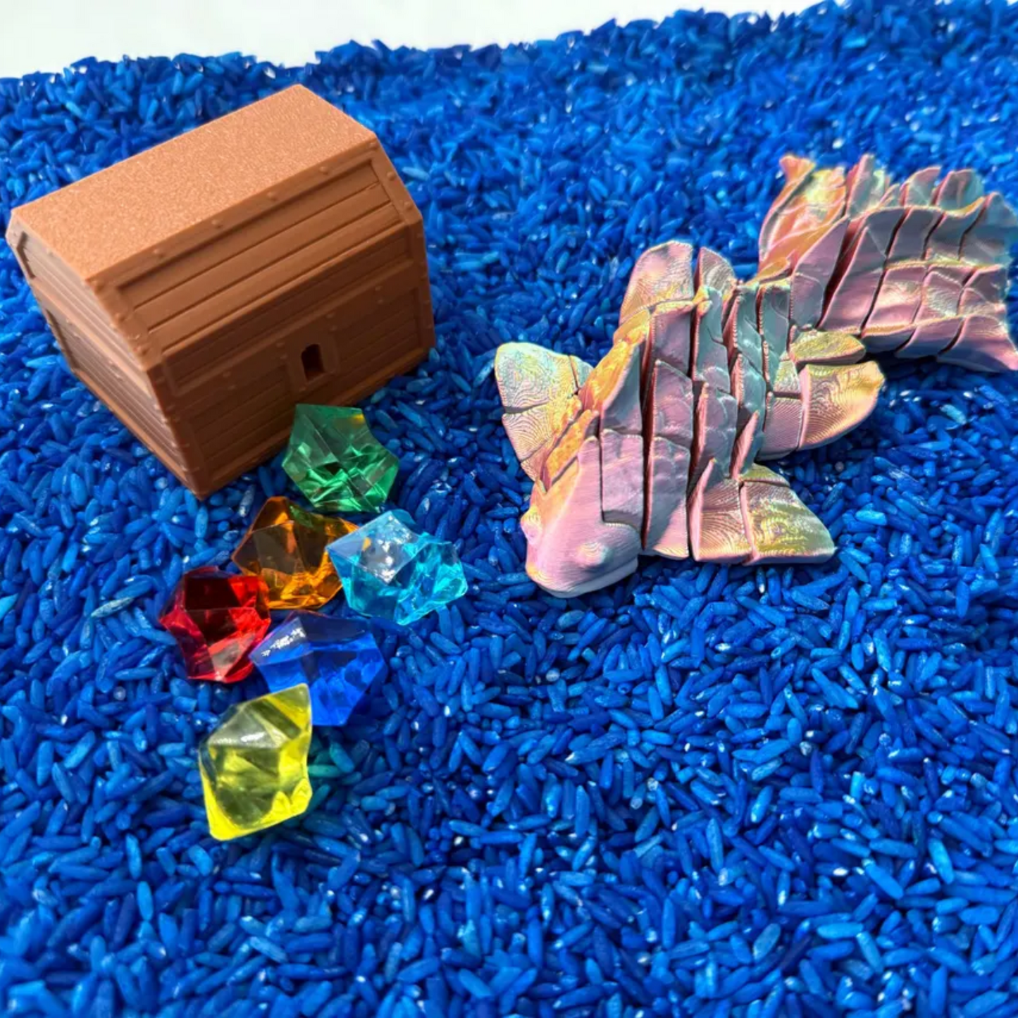 Rainbow Fish Sensory Bin