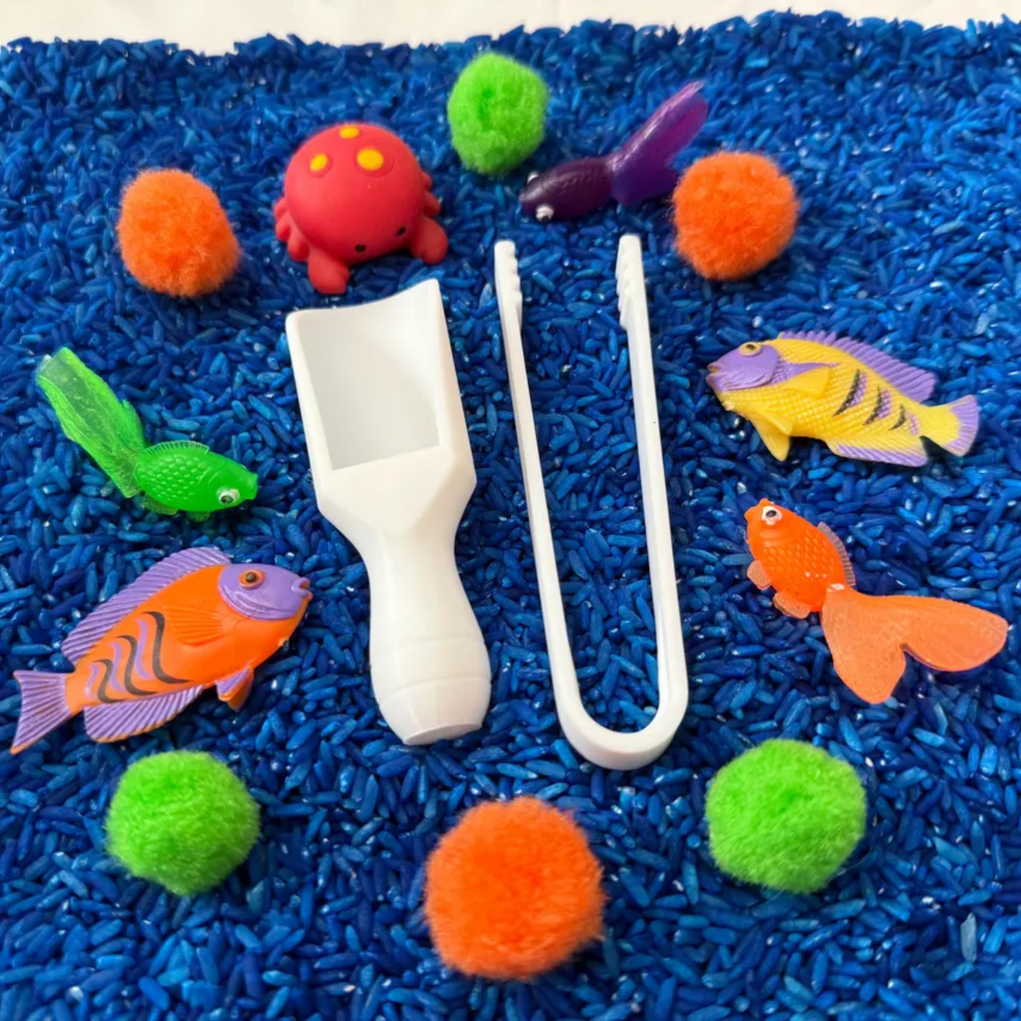 Rainbow Fish Sensory Bin